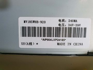Pin BOE de MV185WHB-N20 84PPI 30 painel de exposição do LCD de 18,5 polegadas
