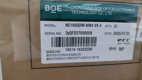 comprar BOE 16 polegadas Painel de LCD de escritório NE160QDM-NM4 2560*1600Pixels 188ppi 1250CD/M2 3.3V painel de LCD externo de alto brilho online manufacture