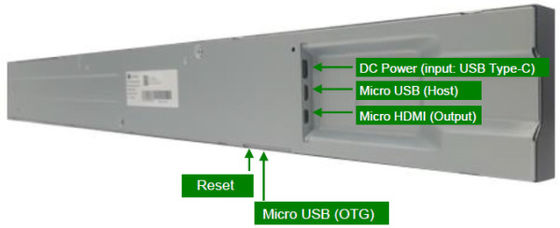 qualidade LG 23.1 polegadas Exibidor LCD alongado com resolução de 1920 × 158 e 700 cd / m2 de brilho para sinalização digital Fábrica