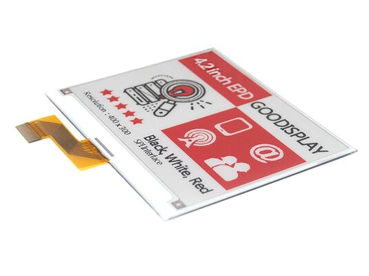 Bom preço. Tela E Ink 4.2 polegadas 3 cores com atualização rápida de 10s e atualização parcial para etiquetas eletrônicas de prateleira on-line