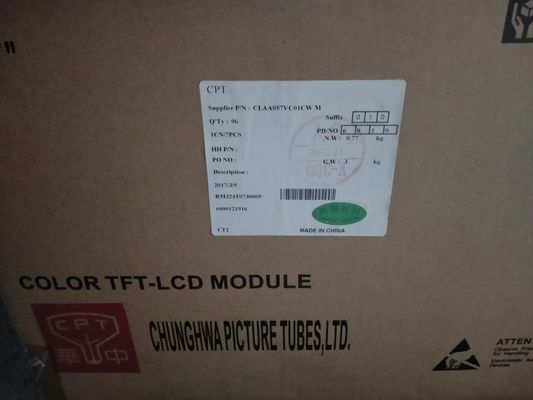 Bom preço. 5.7 polegadas Industrial LCD Display 40 Pin 139PPI CLAA057VC01CW NTSC CPT on-line